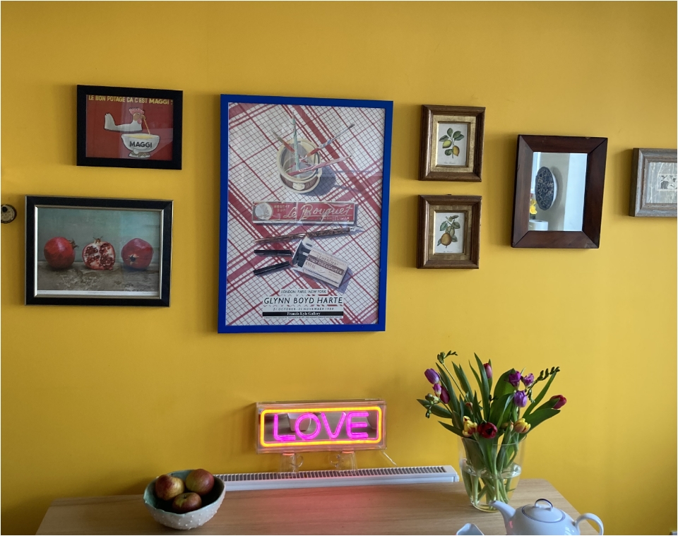 Kitchen gallery wall